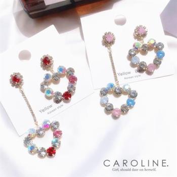 《Caroline》★韓國熱賣造型時尚 絢麗閃亮動人耳環 70743