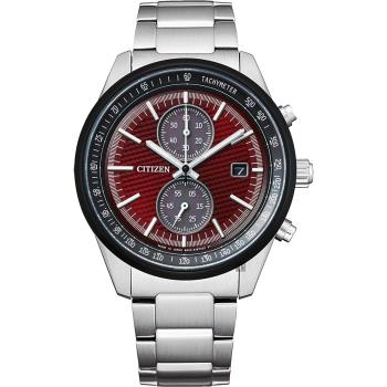 CITIZEN星辰東京紅限量版計時碼錶腕錶(CA7034-96W)