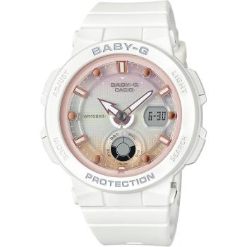 CASIO 卡西歐 Baby-G 海洋渡假霓虹手錶-白 BGA-250-7A2