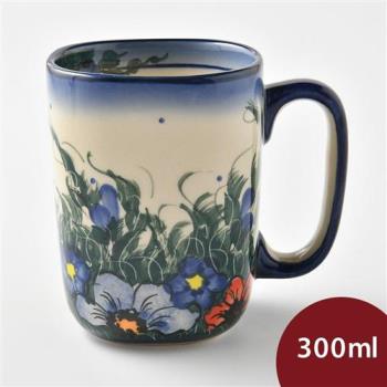 【波蘭陶】紫花蔓藤系列 陶瓷馬克杯 300ml 波蘭手工製