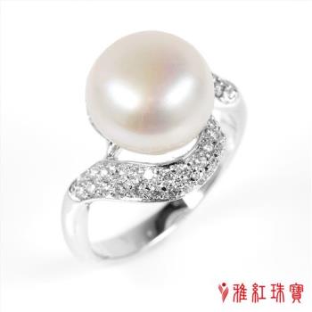 【寶石方塊】天然珍珠戒指-925銀飾-心靈手巧