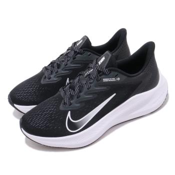 Nike 慢跑鞋 Zoom Winflo 7 運動 女鞋 氣墊 避震 路跑 健身 舒適 球鞋 穿搭 黑 白 CJ0302005 [ACS 跨運動]