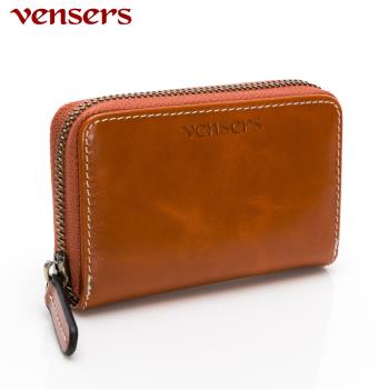 vensers 小牛皮潮流個性皮夾 TC320801土黃卡片夾