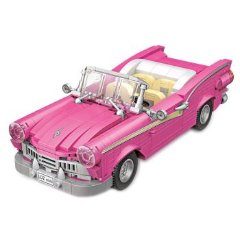 LOZ mini 鑽石積木-1125 粉色敞篷車