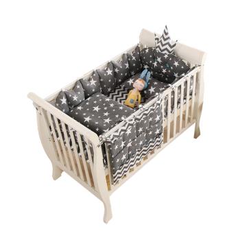 【HA Baby】嬰兒床專用-4件套組(適用長x寬120cmx60cm嬰兒床型)