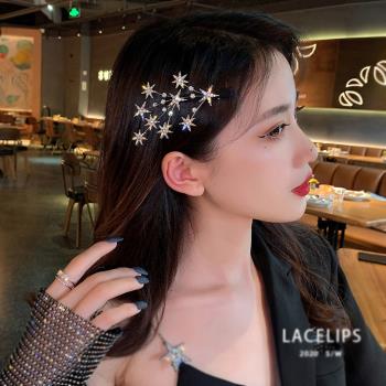 梨花HaNA 秋冬派對注目星星在髮際．韓國雪花星光妝點髮夾