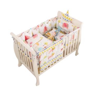 【HA Baby】嬰兒床專用-4件套組(適用長x寬130cmx70cm嬰兒床型)