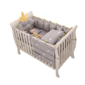 【HA Baby】嬰兒床專用-4件套組(適用長x寬120cmx65cm嬰兒床型)