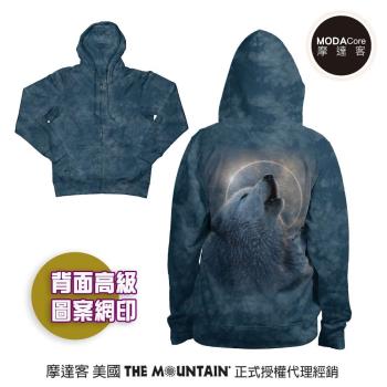 摩達客 預購-美國進口The Mountain 日蝕狼嚎 女版長袖連帽外套