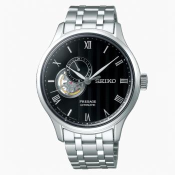 SEIKO精工 PRESAGE經典簡約開芯機械腕錶 4R39-00W0D/SSA377J1