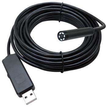 CHICHIAU-工程級10米USB細頭軟管型防水蛇管攝影機/USB連接電腦直接觀看/附鏡頭工具組