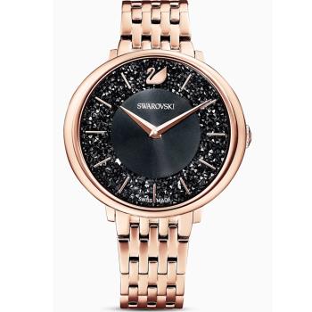 SWAROVSKI 施華洛世奇 CRISTALLINE CHIC純淨之美時尚腕錶(5544587)黑
