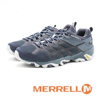 MERRELL GORE-TEX 健走鞋 耐磨抗菌 防水 登山鞋 運動鞋 防臭緩震 多功能 男鞋-藍(另有黑)