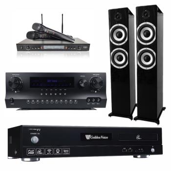 金嗓 CPX-900 F1點歌機4TB+Sky Teana DW-1+DoDo Audio SR-889PRO+Tik audio S-6601(黑)