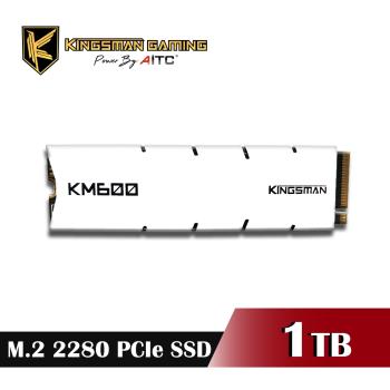 【AITC】艾格 KINGSMAN KM600 SSD 1TB M.2 2280 PCIe NVMe 固態硬碟+散熱片