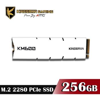 【AITC】艾格 KINGSMAN KM600 SSD 256GB M.2 2280 PCIe NVMe 固態硬碟+散熱片