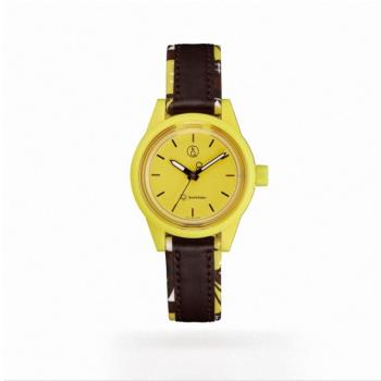 Q&Q SmileSolar MINI異國系列 022太陽能手錶-坦尚尼亞黃/30mm