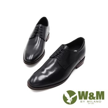 W&M(男)造型紋商務內增高皮鞋 男鞋 - 黑(另有咖)
