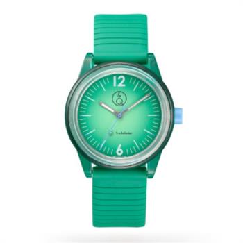 【Q&Q SmileSolar】 春夏拚色款 012太陽能手錶-草皮綠/35mm