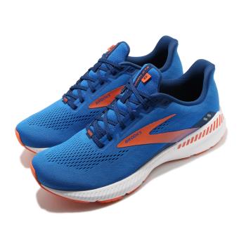 Brooks 慢跑鞋 Launch GTS 8 運動 男鞋 路跑 緩震 DNA科技 透氣 健身 球鞋 藍 橘 1103591D463