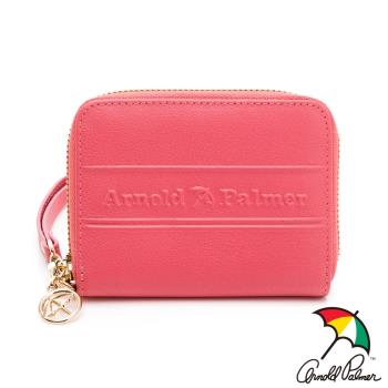 Arnold Palmer - ㄇ拉零錢包-附手挽帶 LASS系列 - 粉色