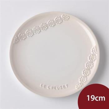 Le Creuset 蕾絲花恬系列圓盤 19cm 蛋白霜
