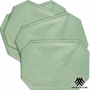《M.B.H─莫利米勒》PVC防潑水餐墊(綠)(4入)