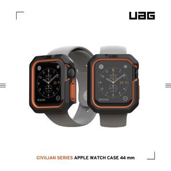 UAG Apple Watch 44mm 耐衝擊簡約保護殼-黑