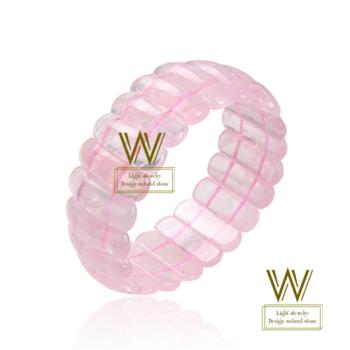 W-Jewelry粉嫩甜美粉晶手環(Pink-1000-2)