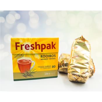 【Freshpak】南非國寶茶 (博士茶)RooibosTea 茶包-新包裝(80入*買6贈1盒/共7盒)