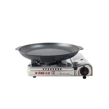 卡旺K1-A003SD攜帶式卡式爐+韓國最新火烤兩用烤盤(圓弧盤)