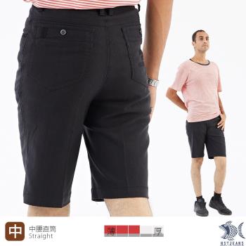 NST Jeans 瀟灑英氣系 口袋滾邊鐵灰彈性休閒短褲-中腰 390(9586) 台灣製