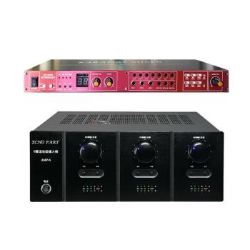 ECHO PART AMP-6 前後級擴大機+REV-9800PRO 麥克風迴音混音機