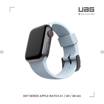 [U] Apple Watch 38/40/41mm 舒適矽膠錶帶-藍