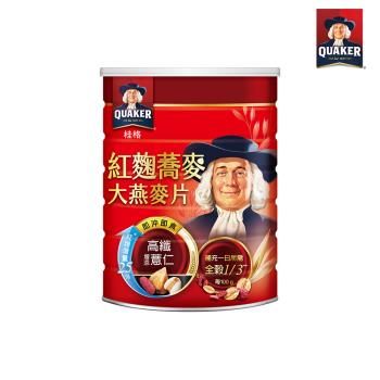 【QUAKER 桂格】紅麴蕎麥健康大燕麥片(700g/罐)