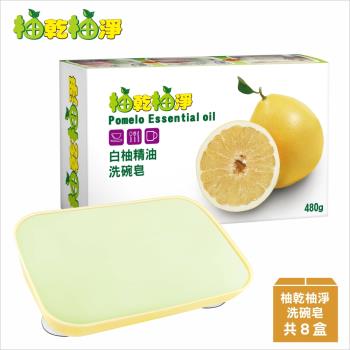 【現貨供應】台灣製-柚乾柚淨白柚精油洗碗皂480g*8入