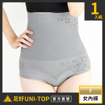 【UNI-TOP足好】889竹炭抑菌銀纖維雕塑曲線連身女三角褲-透氣.乾爽