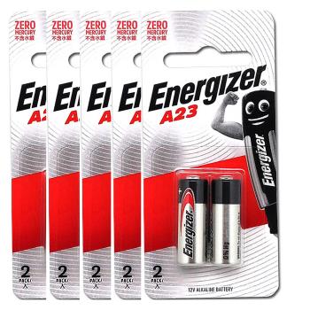 【Energizer 勁量】A23汽車搖控器電池10入 吊卡裝(12V鹼性電池)