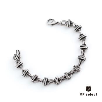 【MF select】龐克搖滾 個性 男手鍊 造型手鍊(FA5806) 古銀款