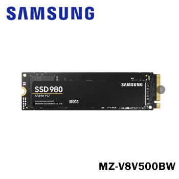 SAMSUNG 三星 980 PCIe 3.0 NVMe M.2 SSD 固態硬碟 500GB MZ-V8V500BW