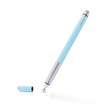 【eFocus清淡藍】DP22雙頭圓盤網狀細字觸控筆