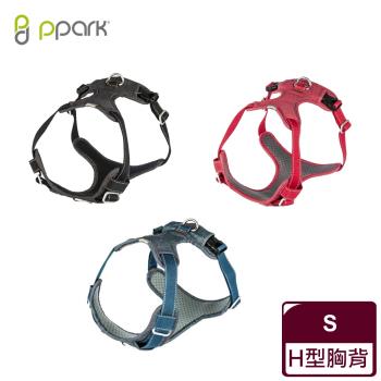 ppark 寵物工園 AirFit H型胸背帶-S 丹寧藍/黑/紅