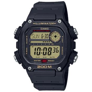 【CASIO 卡西歐】當兵首選/學生指定款運動錶 橡膠錶帶 防水200米 (DW-291H-9A)