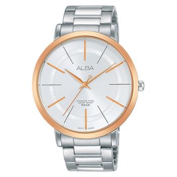 【ALBA】送禮首選 石英男錶 不鏽鋼錶帶 銀白 防水50米(AH8400X1)