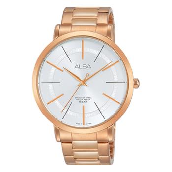 【ALBA】送禮首選 石英男錶 不鏽鋼錶帶 銀白 防水50米(AH8396X1)