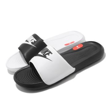 Nike 拖鞋 Victori One Slide 男女鞋 基本款 輕便 簡約 套腳 情侶穿搭 黑 白 DD0234100 [ACS 跨運動]