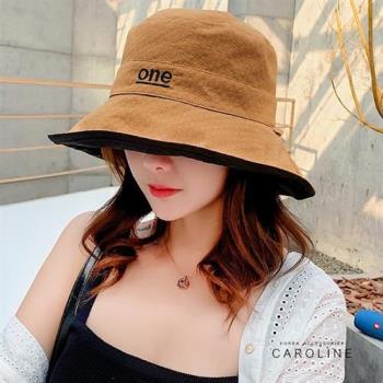 《Caroline》夏天防曬遮陽造型時尚設計百搭雙面防曬太陽帽72142