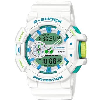 【CASIO卡西歐】G-SHOCK 運動潮流 雙顯男錶 橡膠錶帶 防水200米(GA-400WG-7A)