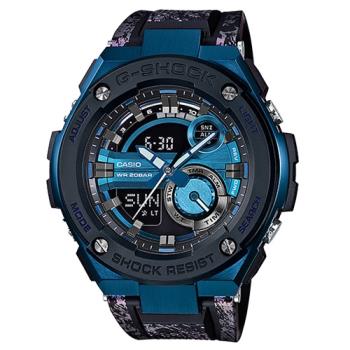 【CASIO卡西歐】G-SHOCK 雙顯 男錶 橡膠錶帶 防水200米(GST-200CP-2A)