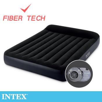 INTEX 舒適雙人加大(FIBER TECH)內建電動幫浦充氣床-寬152cm(64149ED)